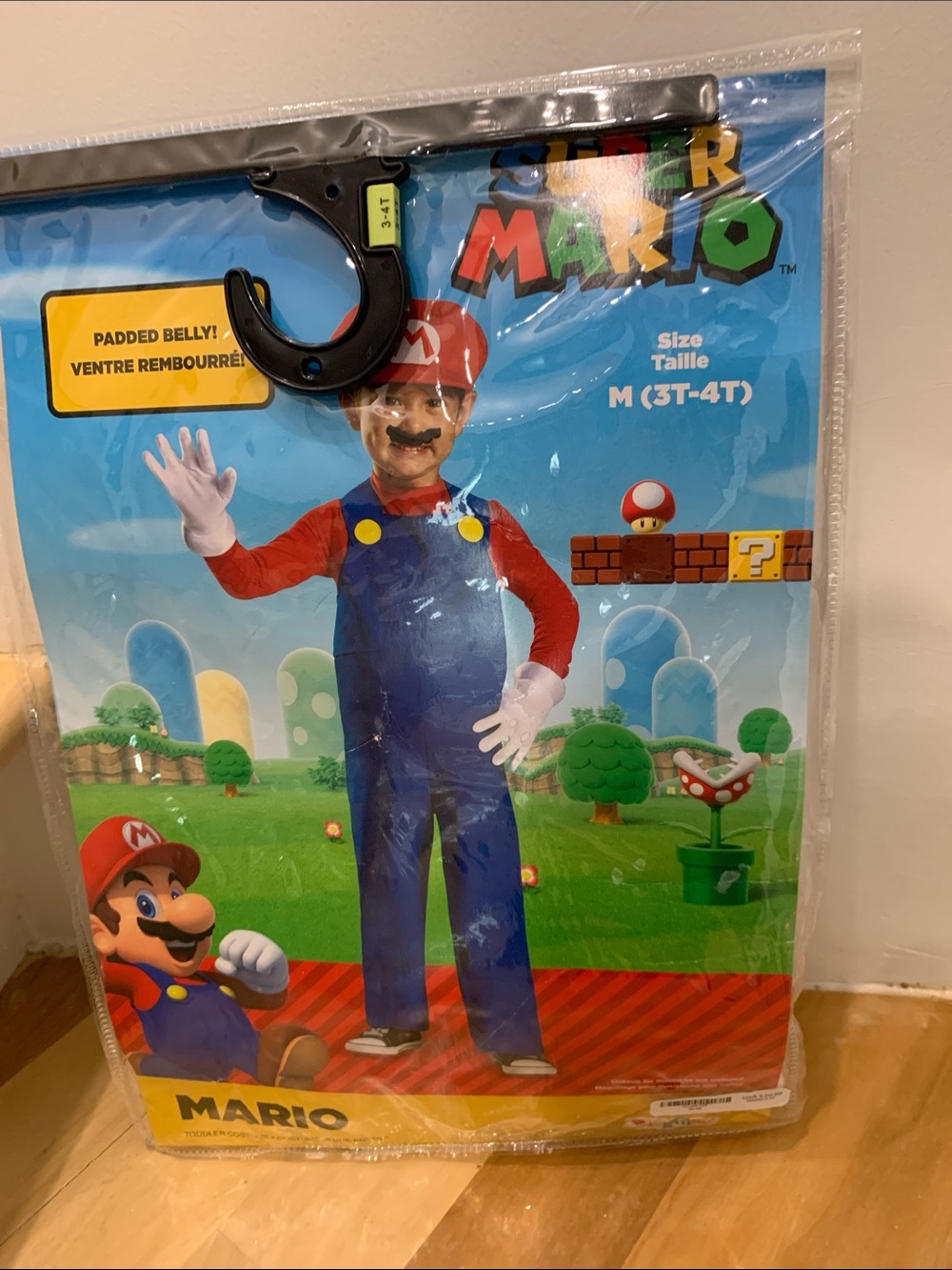 Super Mario halloween Costume mario set size 3t-4t